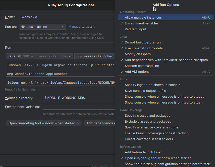 Launcher Configuration