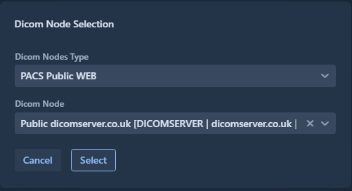 DICOM Tools Select Node