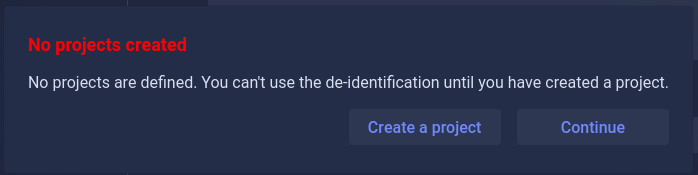 Popup deidentification